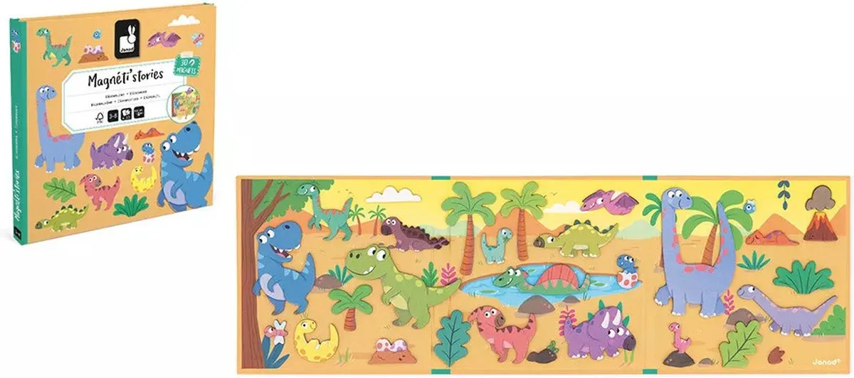 Janod Magneti Stories Dinosaurus