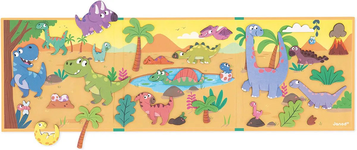 Janod Magneti Stories Dinosaurus - 30 Magneten - afbeelding 6 van 6