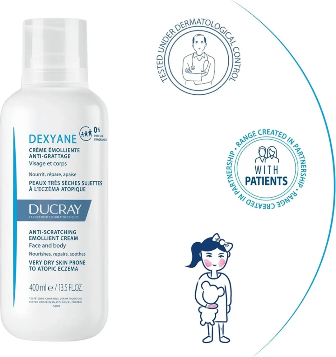 Ducray Dexyane Crème Emolliente Anti-Grattage 400ml