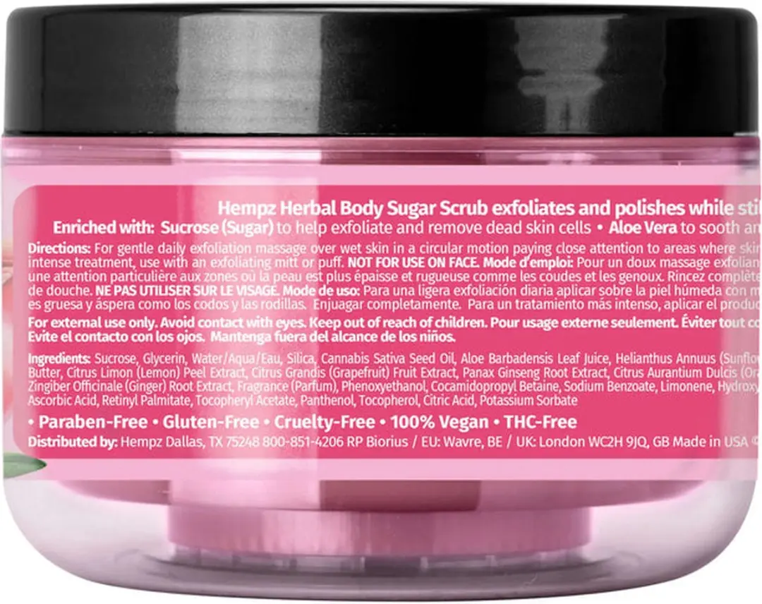 Hempz Pomegranate Herbal Sugar Scrub 176g
