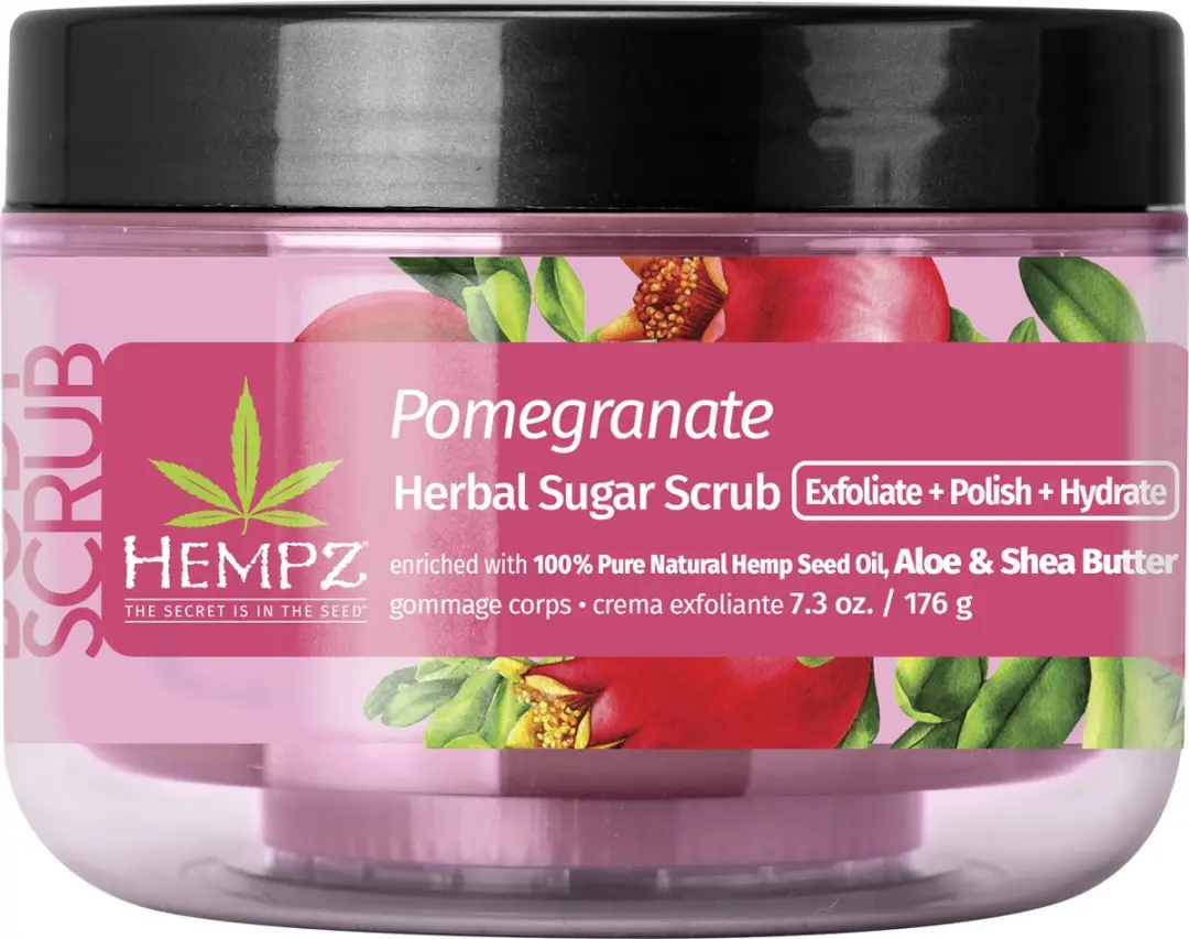 Hempz Pomegranate Herbal Sugar Scrub 176g