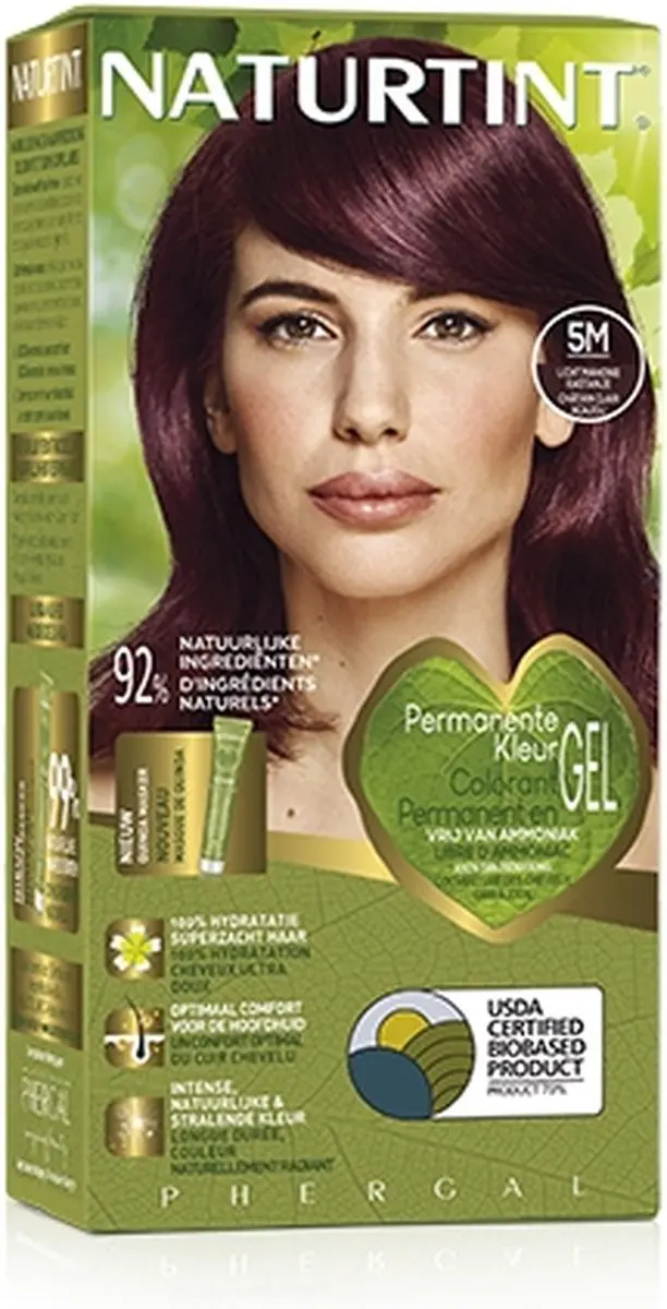 Naturtint Licht Mahonie Kastanje Haarkleuring 170ml - Vegan