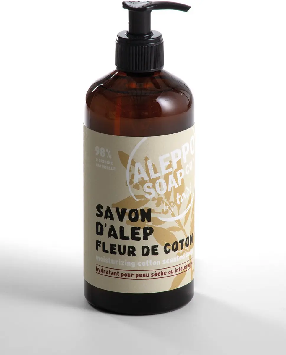 Aleppo Savon d'Alep Vloeibare Zeep 500ml - Katoen