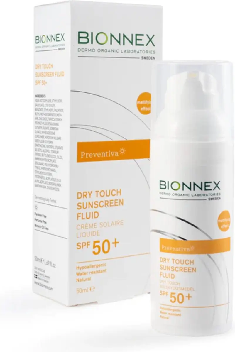 Bionnex Preventia Dry Touch Zonnebrand Fluide SPF 50+ 50ml