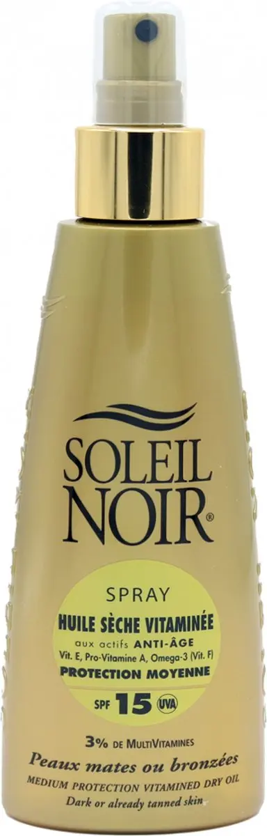 Soleil Noir Gevitamineerde Droge Olie SPF15 Spray 150ml