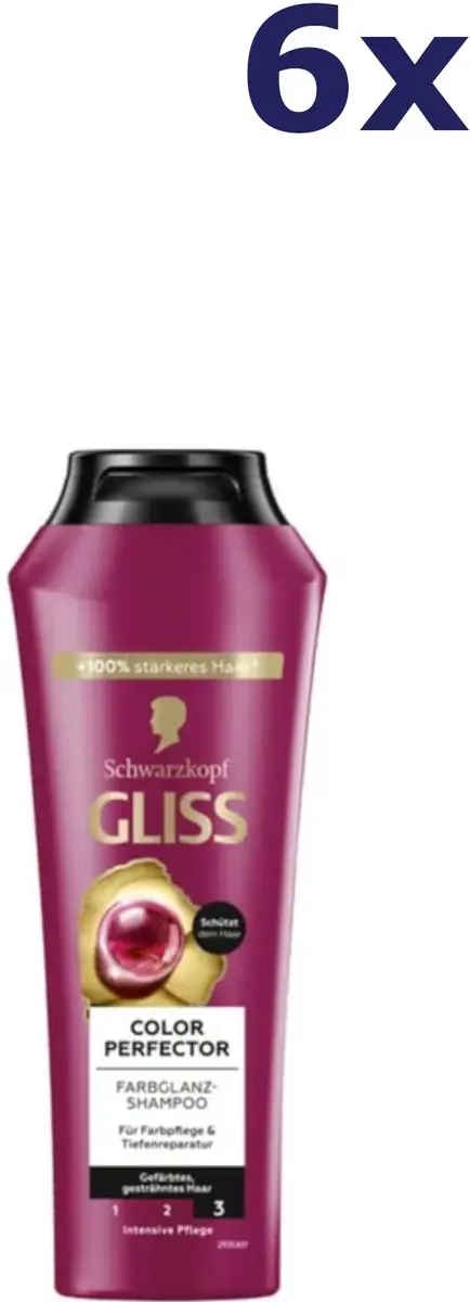 Gliss Kur Shampoo Ultimate Color 250ml - 6 Stuks