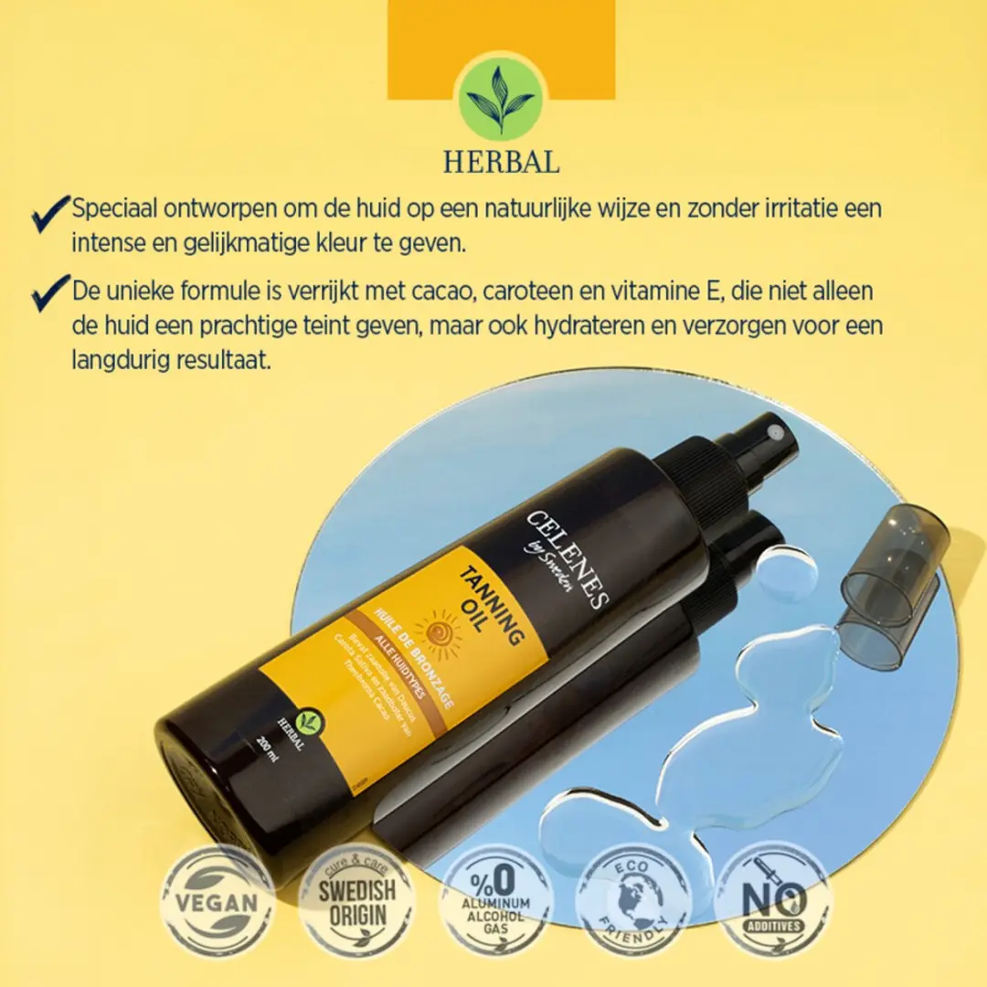 Celenes by Sweden Zonneolie 200ml - Lichaam