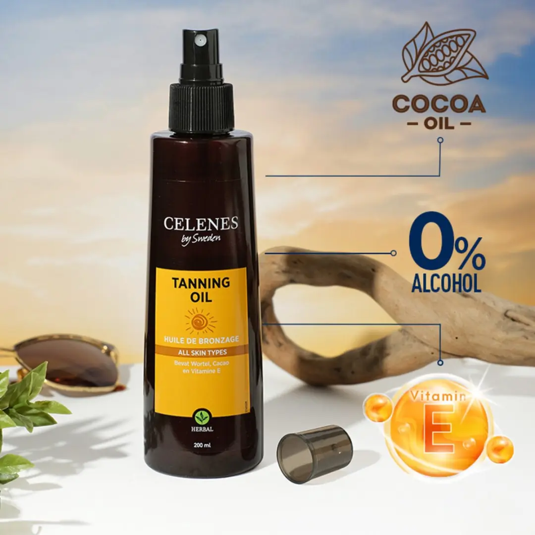 Celenes by Sweden Zonneolie 200ml - Lichaam
