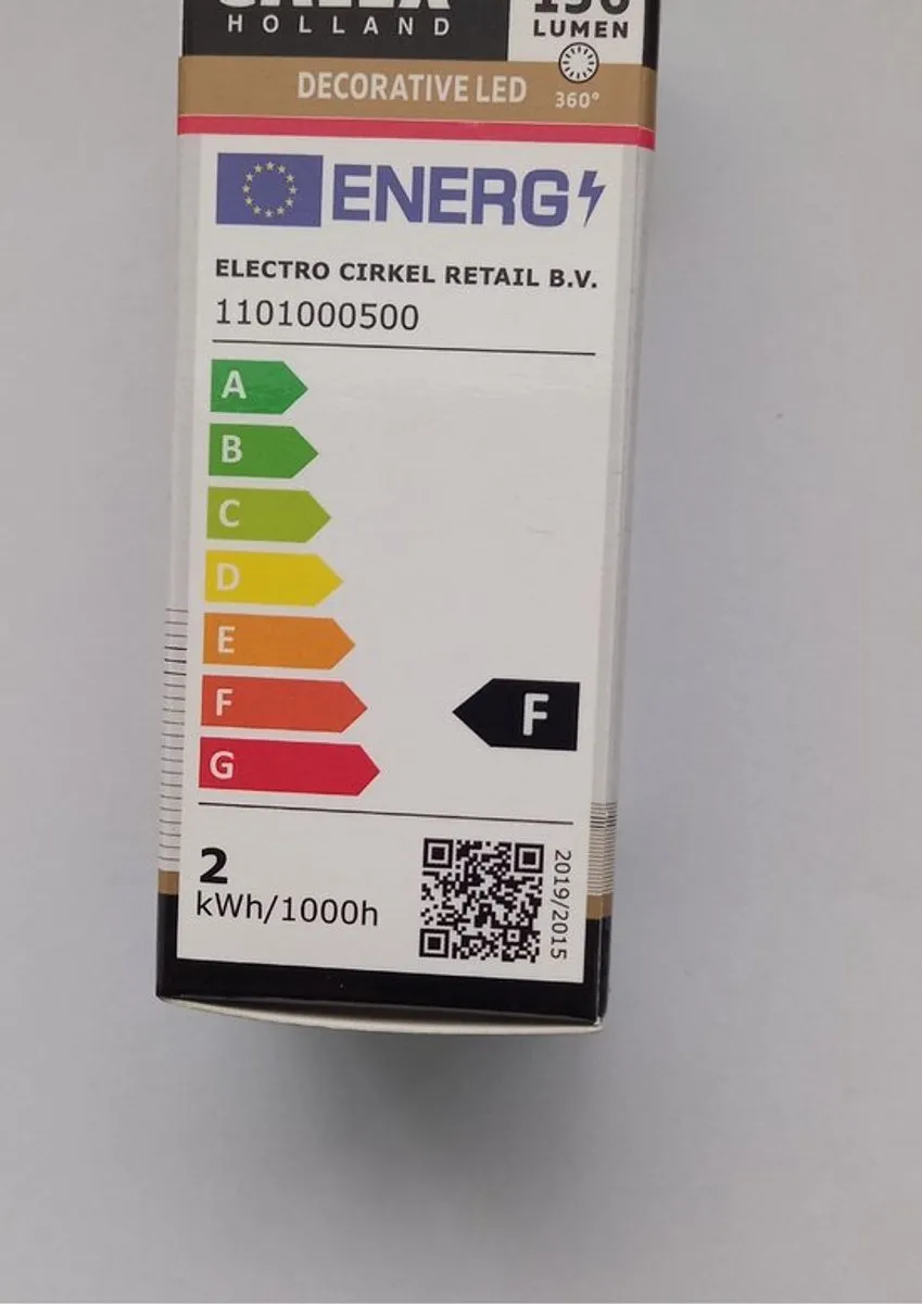 Calex LED Buislamp 2.7W E14 250lm - 2 Stuks - Goud