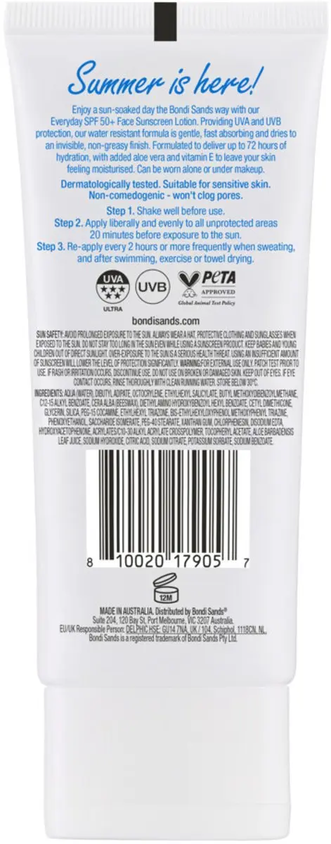 Bondi Sands Everyday SPF50+ Gezichtlotion 75ml