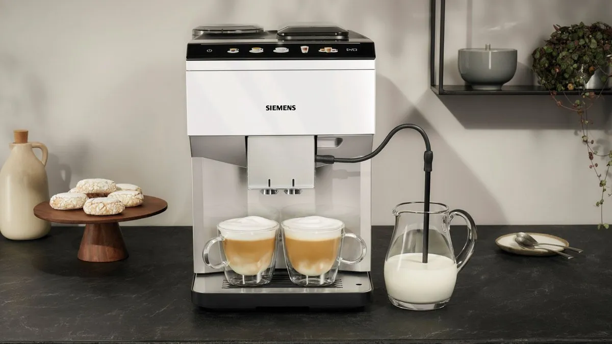 Siemens EQ500 TP515R02 Espressomachine - Licht zilver/Wit