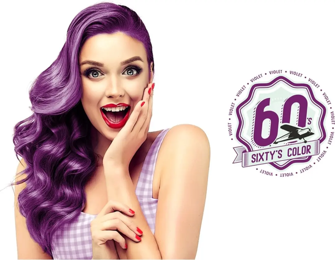 Hairgum Sixty's Color Paarse Kleurstof 60ml