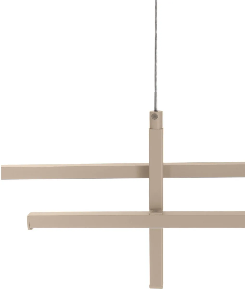 Eglo Trepiliano Hanglamp 110cm - Zandkleur/Wit