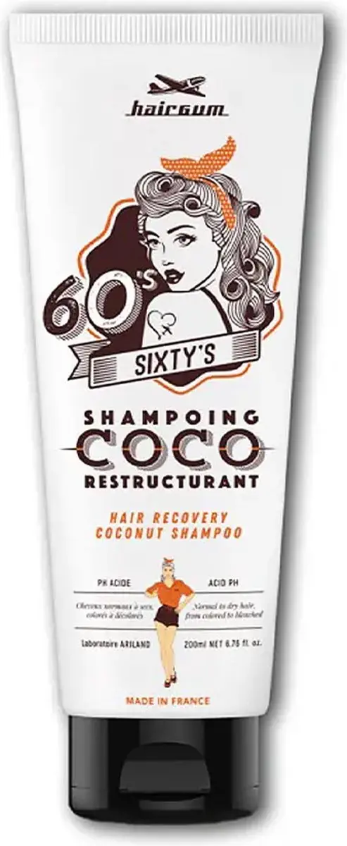 Hairgum Sixty's Kokosnoot Restructuring Shampoo 200ml