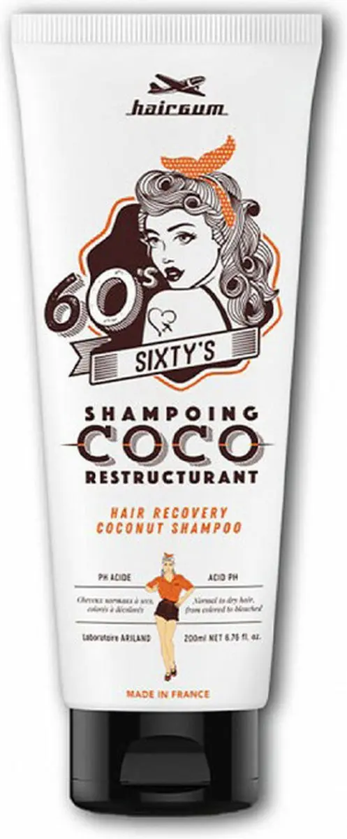 Hairgum Sixty's Kokosnoot Restructuring Shampoo 200ml