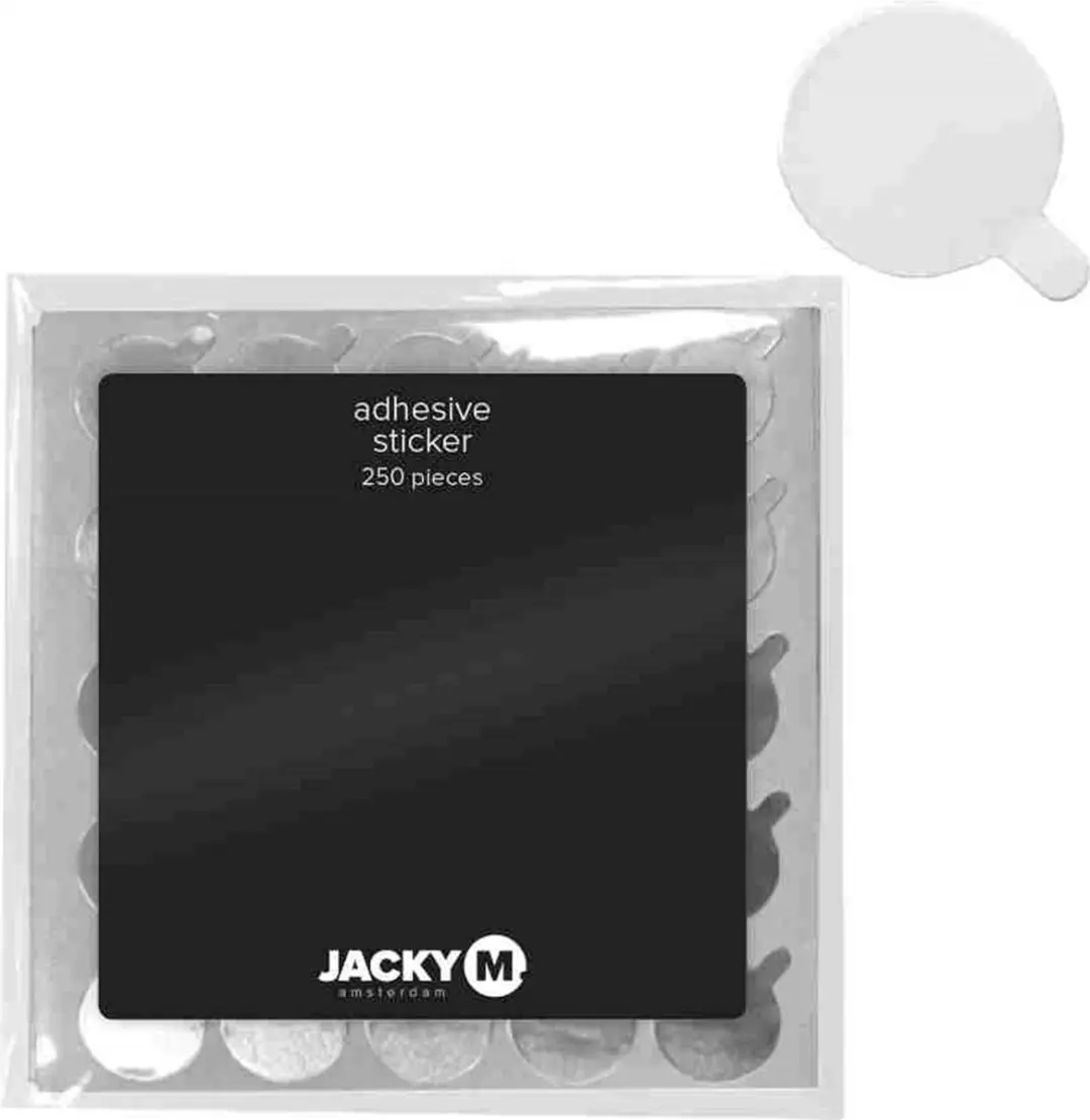 Jacky M. Adhesive Sticker 250 Stuks - Zwart