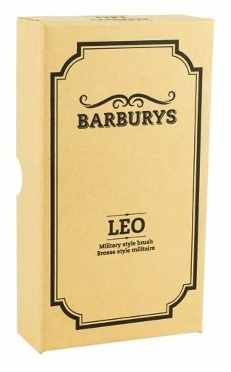 Barburys Leo Military Style Brush - Bruin/Zwart