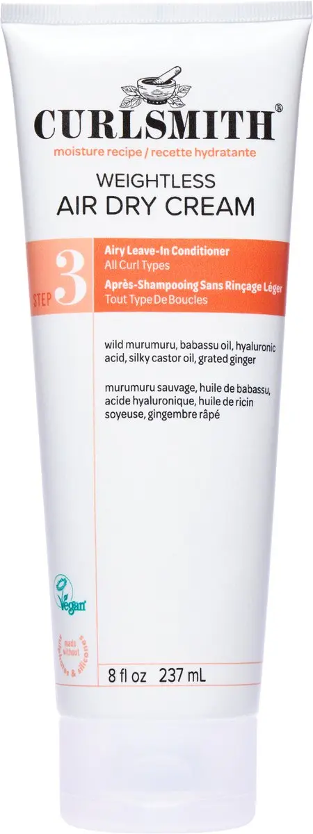 Curlsmith Weightless Air Dry Cream 237ml + Me & Brush Luxe Haarborstel - Roze