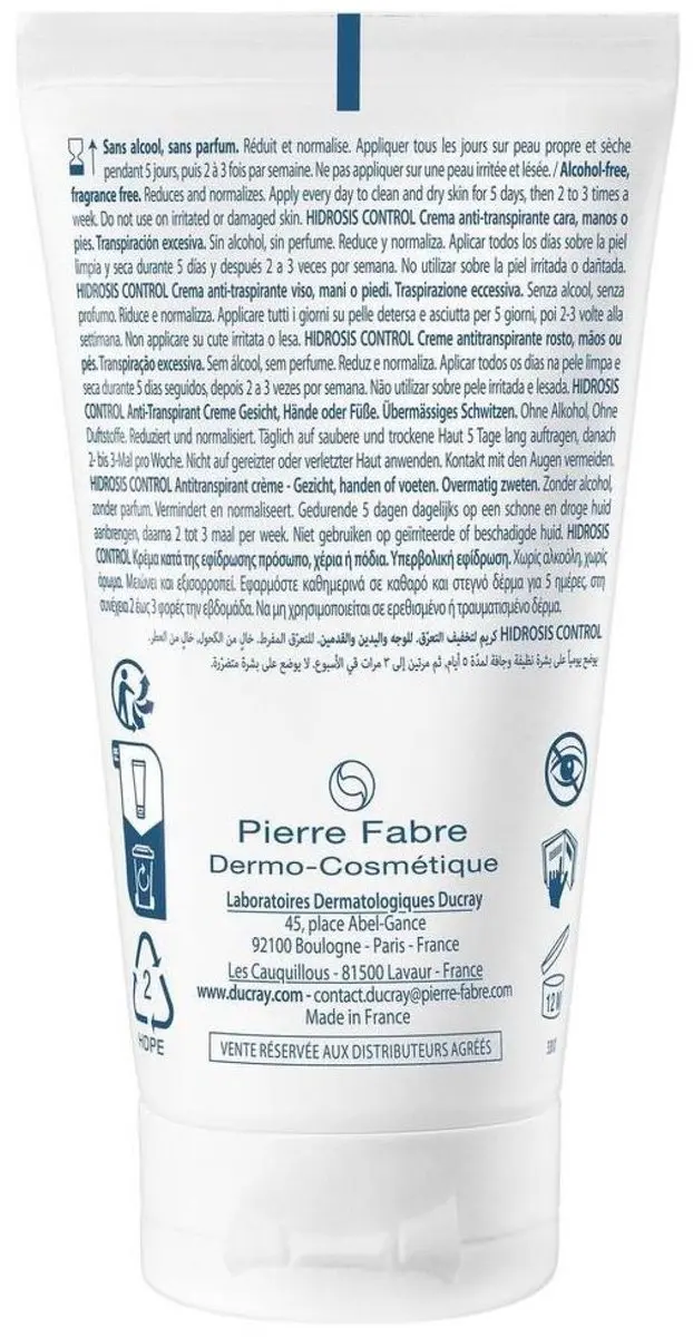 Ducray Hidrosis Control Deo Crème 50ml