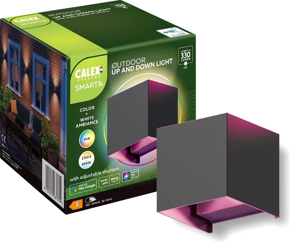 Calex Smart Outdoor Wandlamp RGBW
