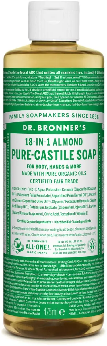 Dr. Bronner's Vloeibare Zeep Amandel 475ml