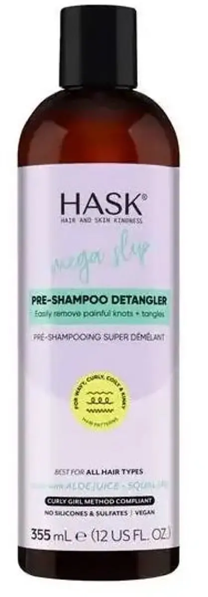 Hask Mega Slip Pre-Shampoo Detangler 355ml