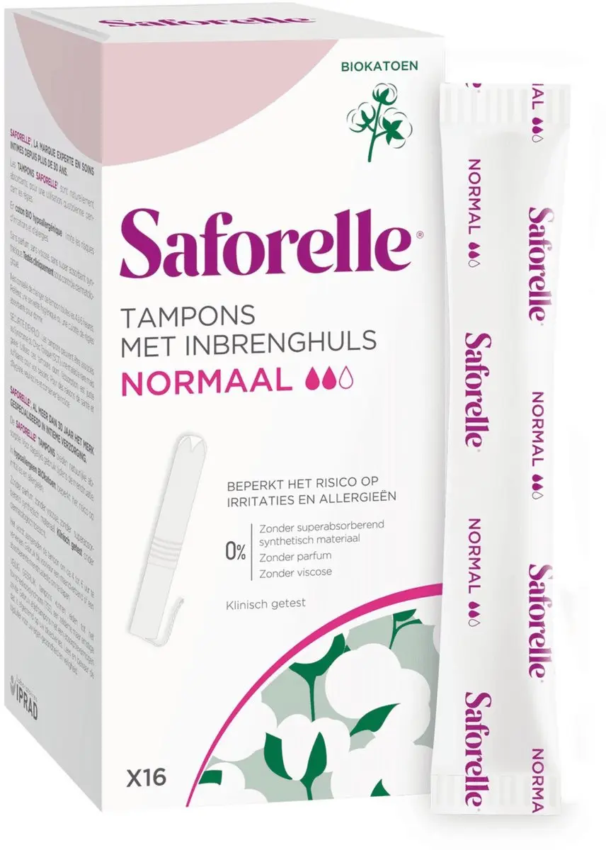 Saforelle Tampons Normaal met Applicator - 16 Stuks - afbeelding 6 van 6
