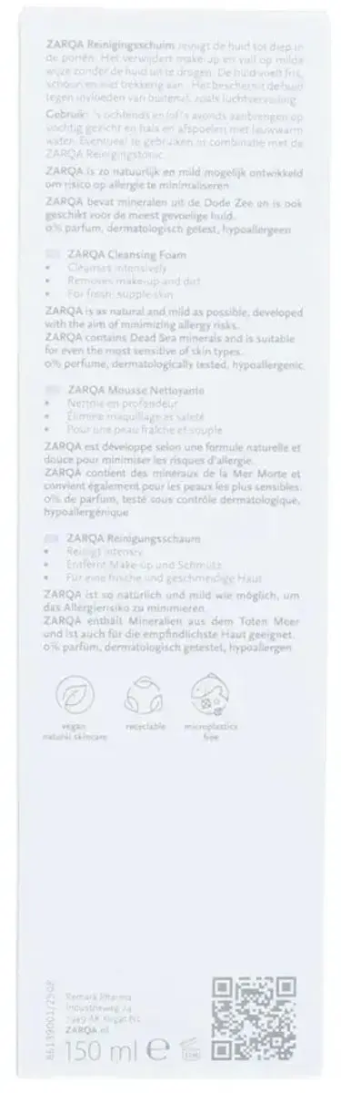 Zarqa Reinigingsschuim Sensitive 150ml
