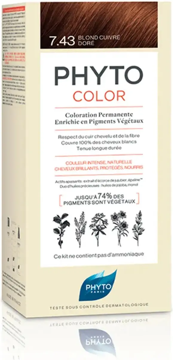 Phyto Phytocolor 7.43 Rubio Dorado Cobrizo - 50ml