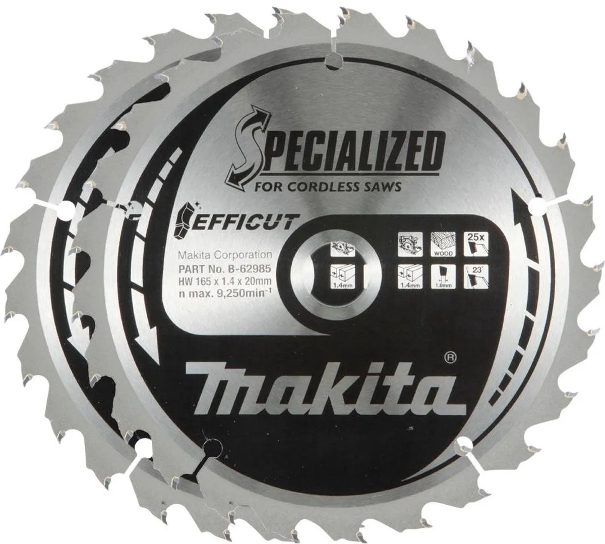 Makita B-62985-2 Cirkelzaagbladset Metaal