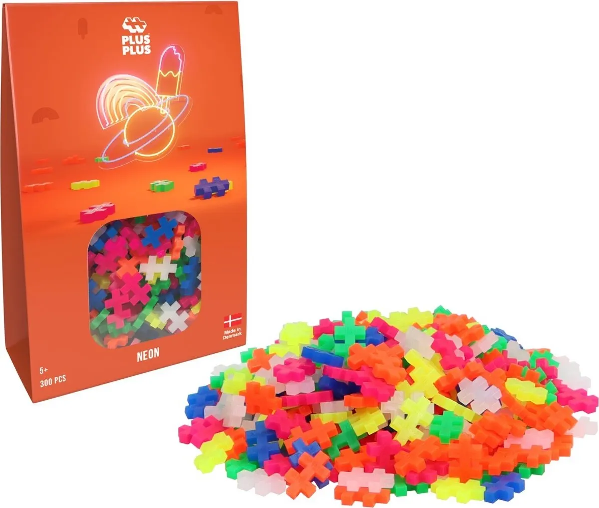Plus-Plus Basic Neon 300 Bouwstenen