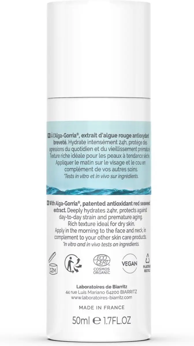 Laboratoires de Biarritz Hydra-Protect+ Gezichtscrème 50ml