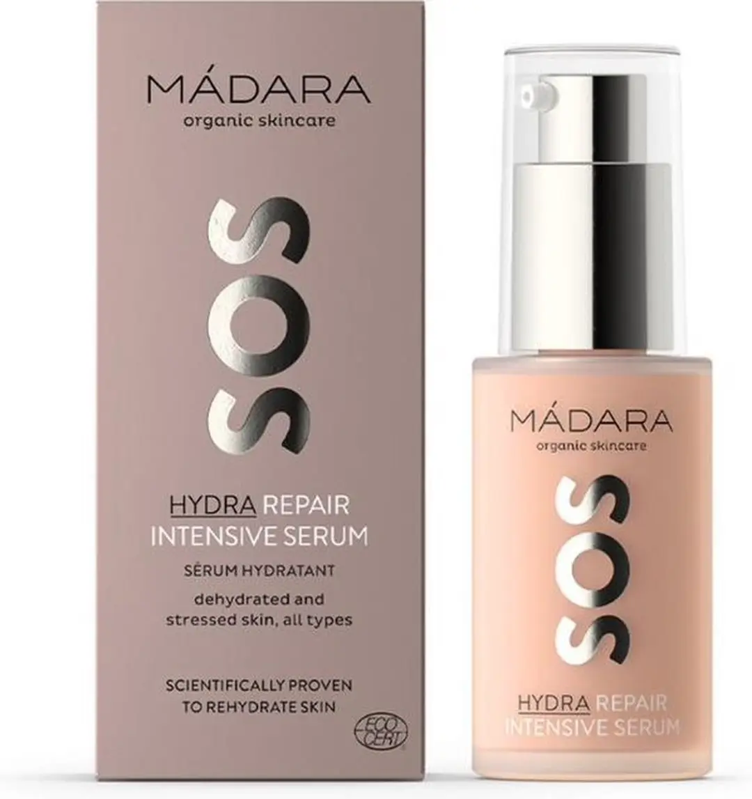 MÁDARA SOS Hydra Herstellend Serum 30ml - Pioenroos