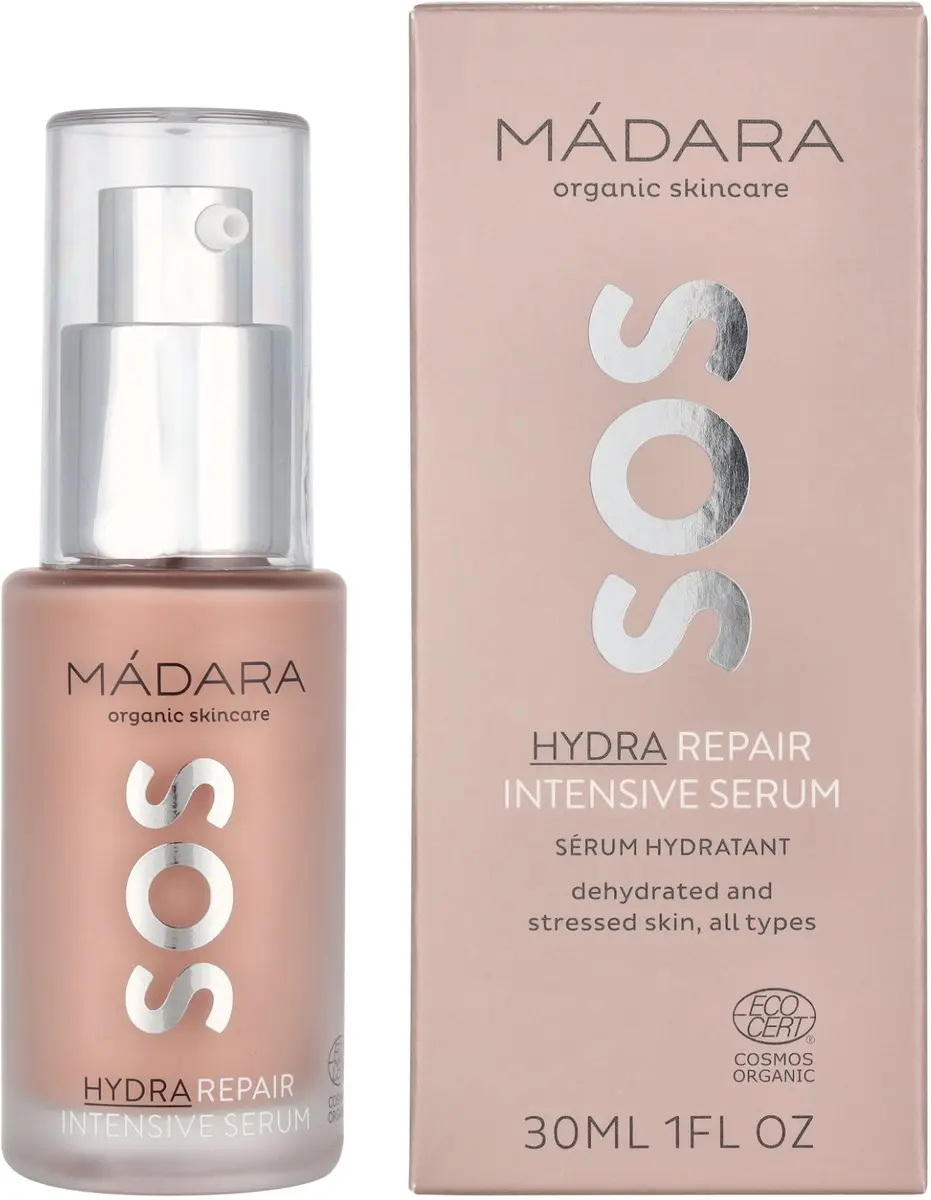 MÁDARA SOS Hydra Herstellend Serum 30ml - Pioenroos