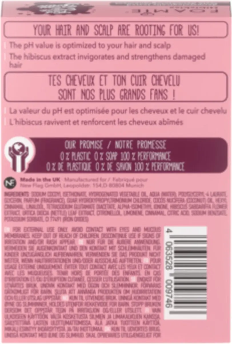 Foamie Shampoo Bar Hibiskiss Beschadigd Haar 80g