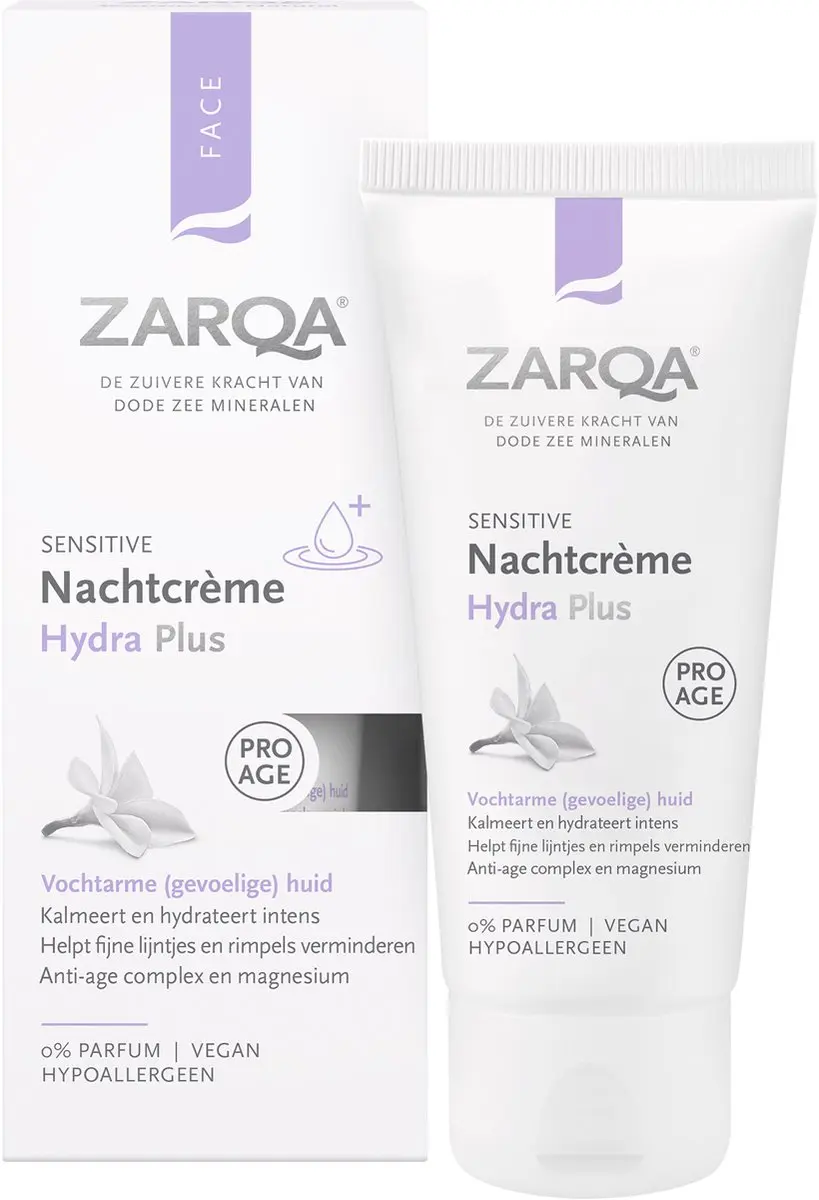 Zarqa Nachtcrème Hydra Plus Sensitive 50ml