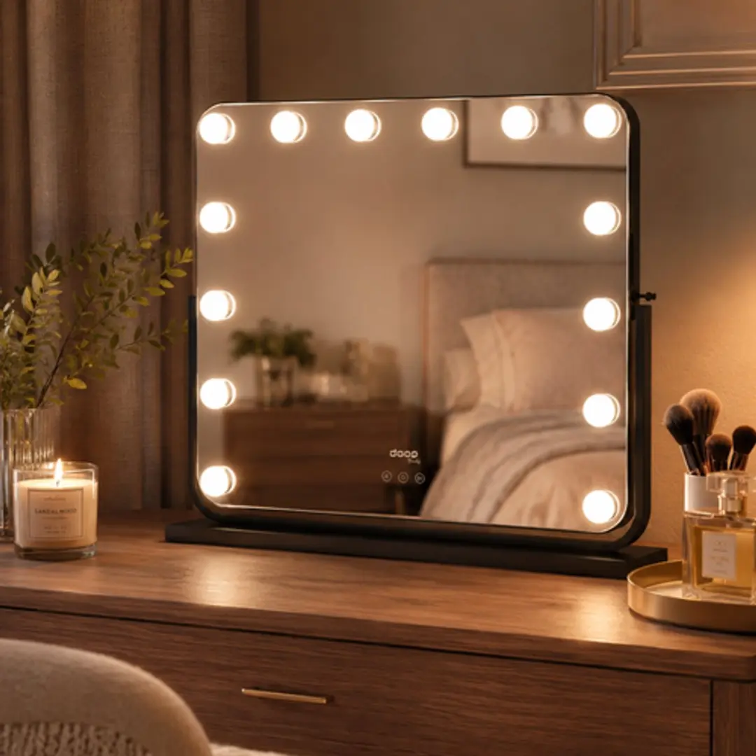 Doop Make-up Spiegel met Verlichting 57x48cm