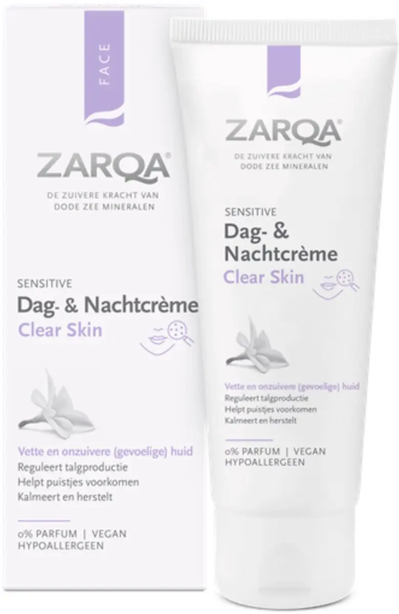 Zarqa Clear Skin Dag- en Nachtcrème - 3x75ml
