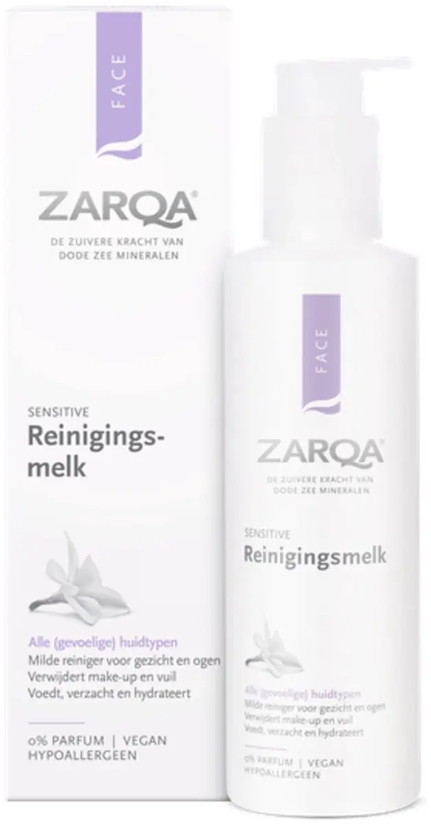 Zarqa Reinigingsmelk Sensitive 200ml - 3 Stuks