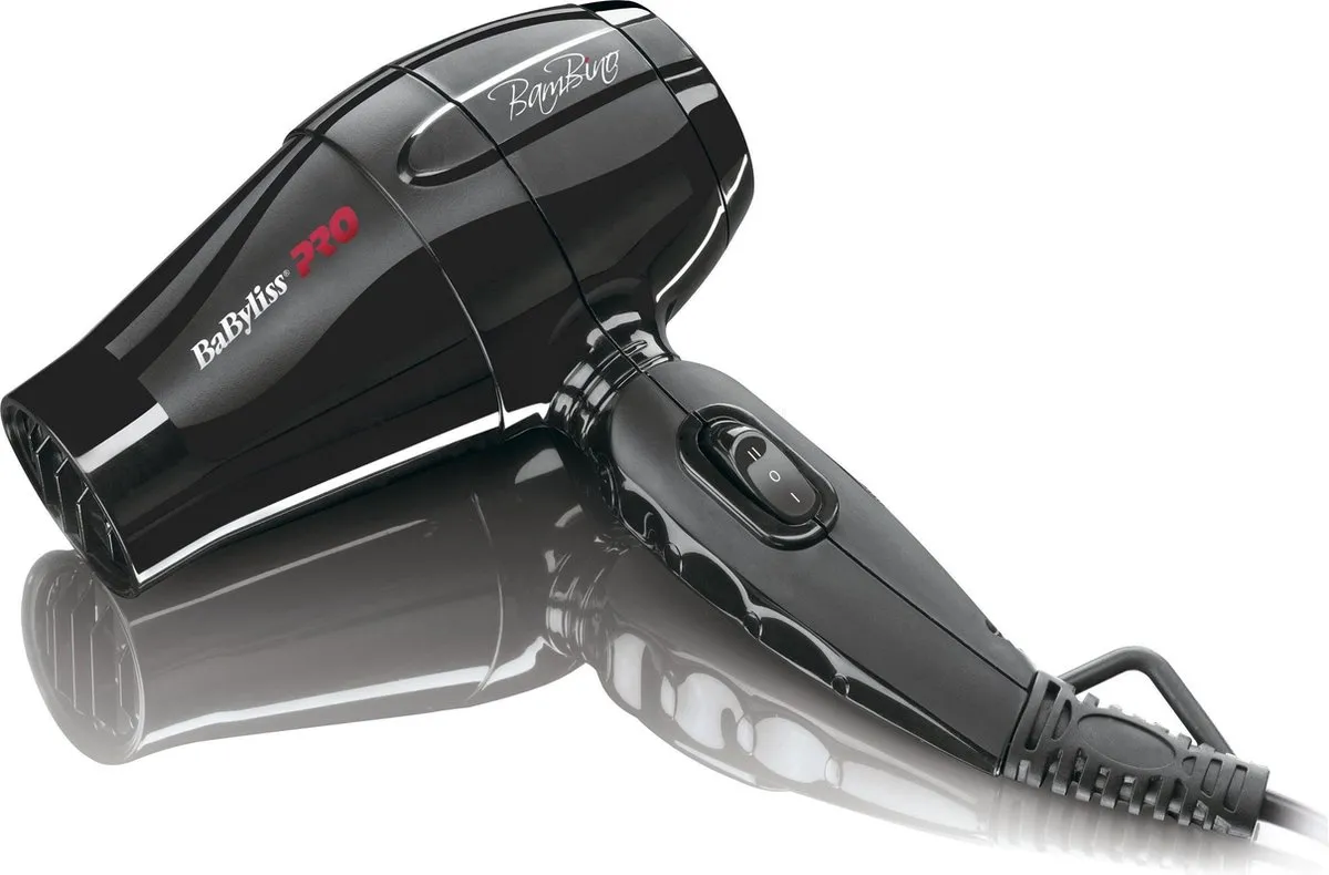 Babyliss BamBino 1200W Reis Föhn - Zwart