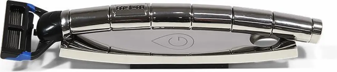 GLADDERR Smooth Double Edge Scheermes - Blauw/Zwart/Zilver