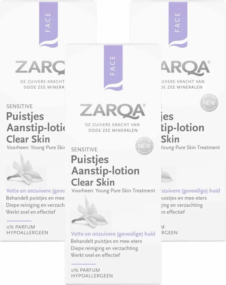 Zarqa Clear Skin Aanstip-Lotion - 3x20ml - afbeelding 6 van 6