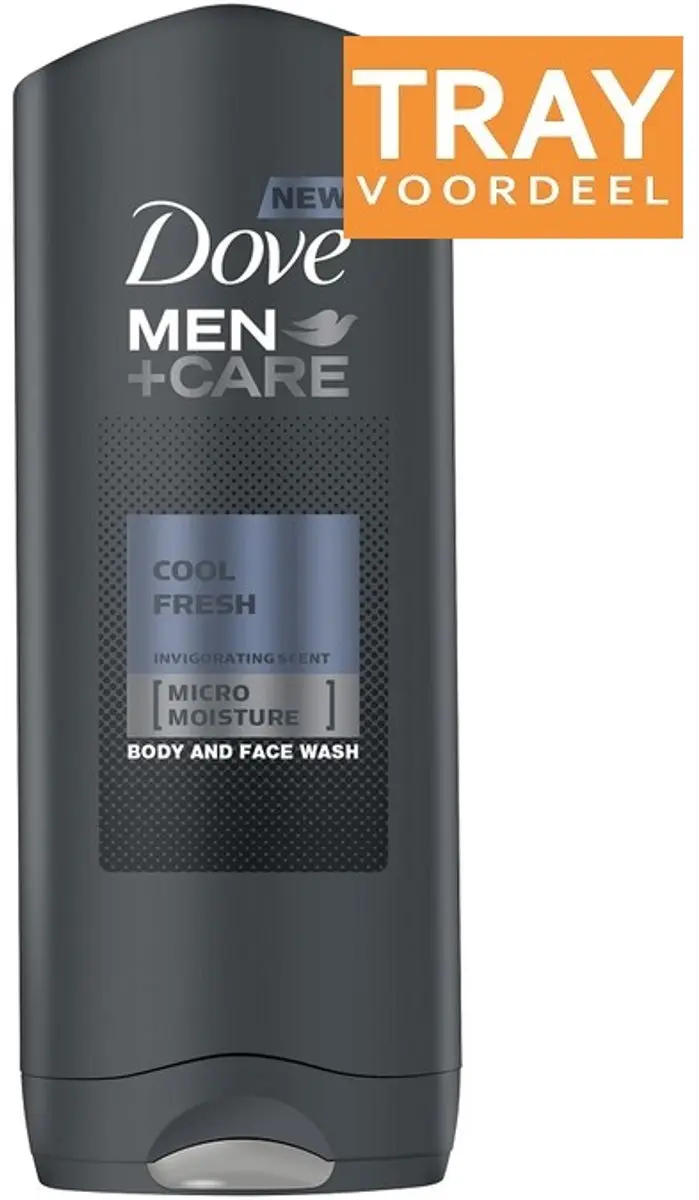 Dove Men+Care Cool Fresh Body & Gezichtswas 250ml