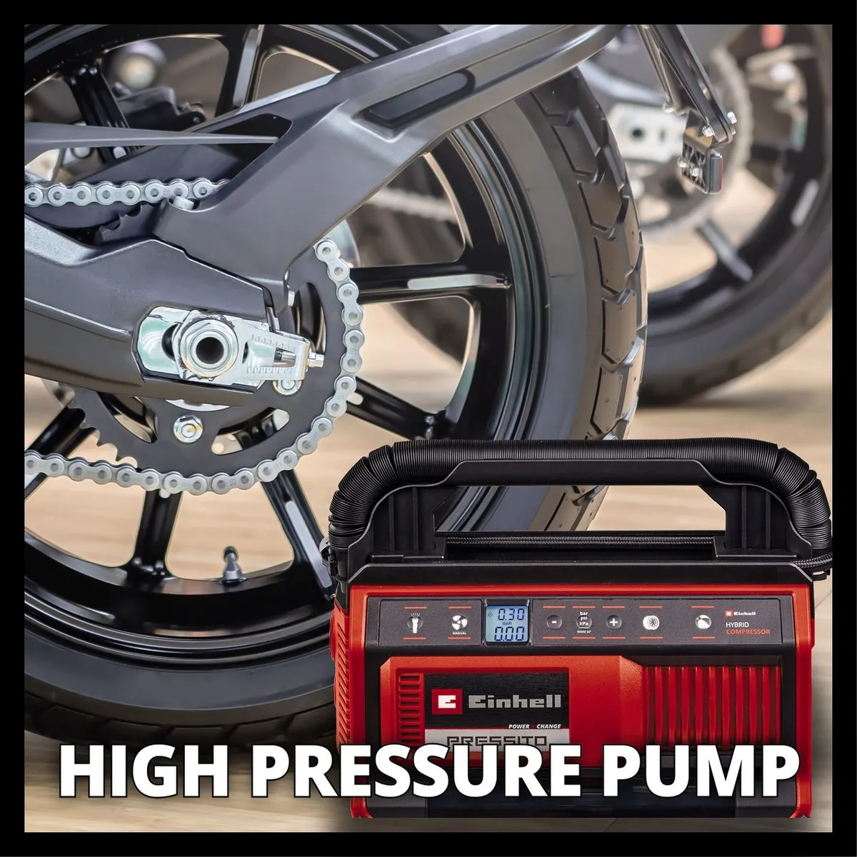 Einhell PRESSITO 18/25 Hybrid Compressor - 11 bar - 360 l/min
