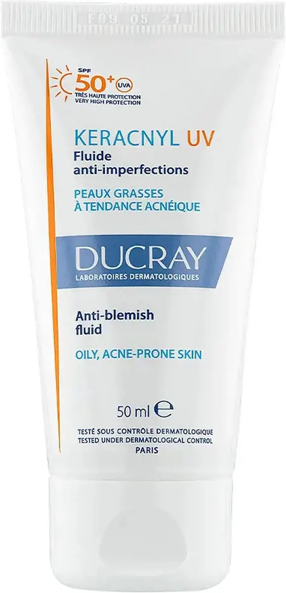 Ducray Keracnyl UV Fluido SPF50+ 50ml - Gezichtcrème - afbeelding 6 van 6