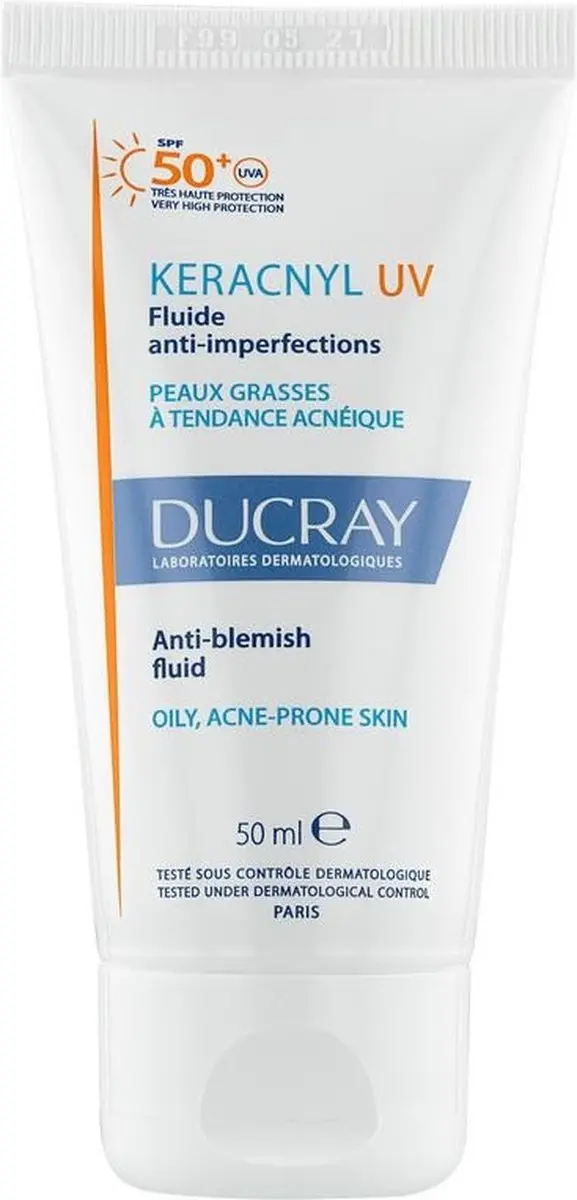 Ducray Keracnyl UV Fluido SPF50+ 50ml - Gezichtcrème