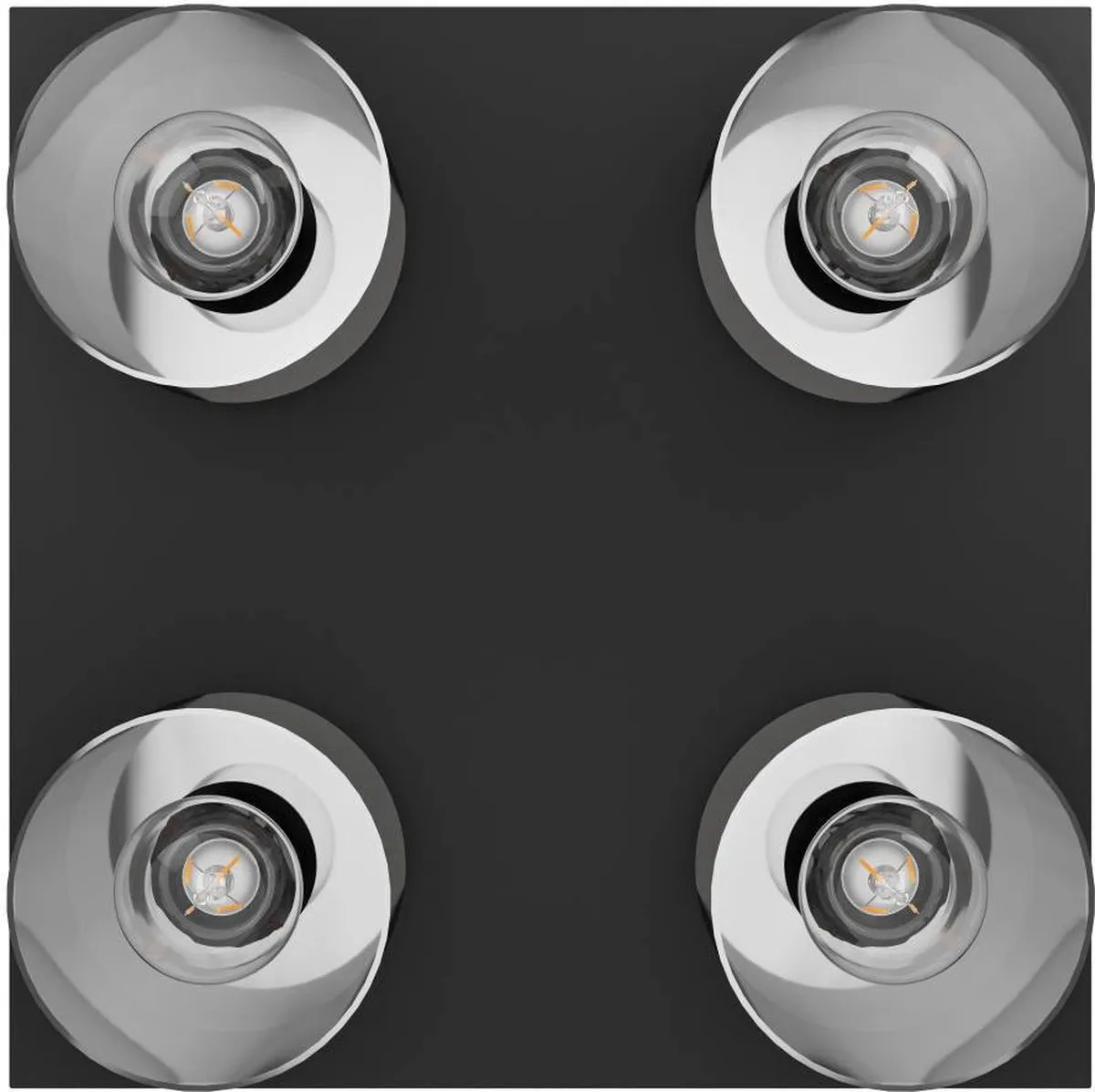 Eglo Gorosiba Plafondlamp 3x40W - Zwart - Ø38cm