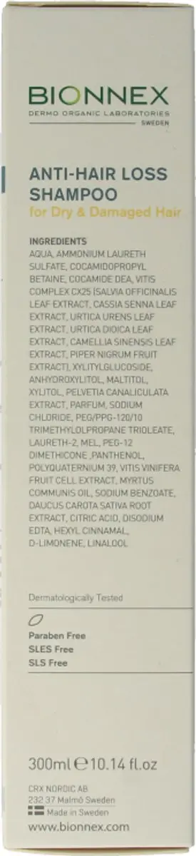 Bionnex Organica Anti-Haaruitval Shampoo 300ml