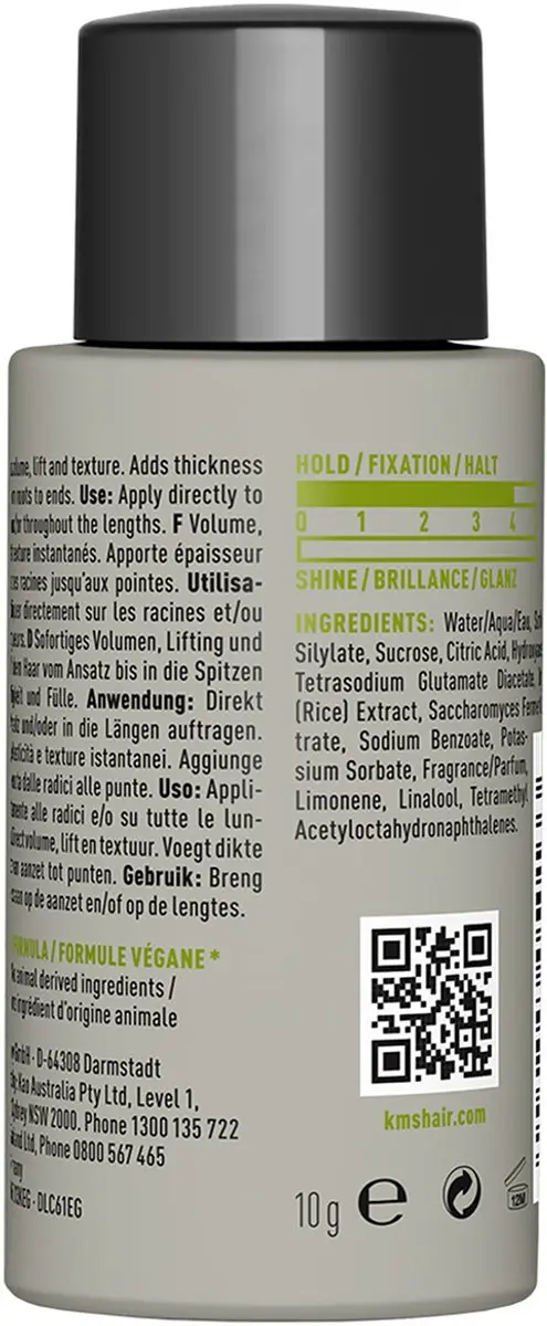 KMS Hair Add Volume Styling Powder 10g - Groen/Grijs