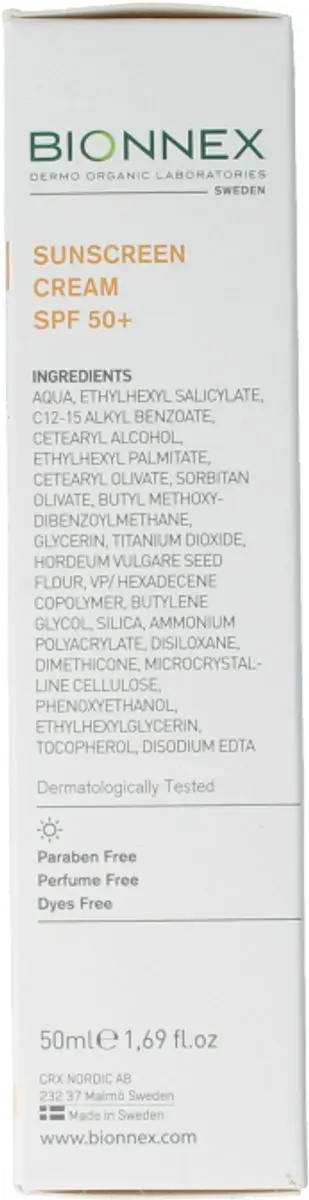Bionnex Preventiva Zonnebrandcrème SPF 50+ 50ml
